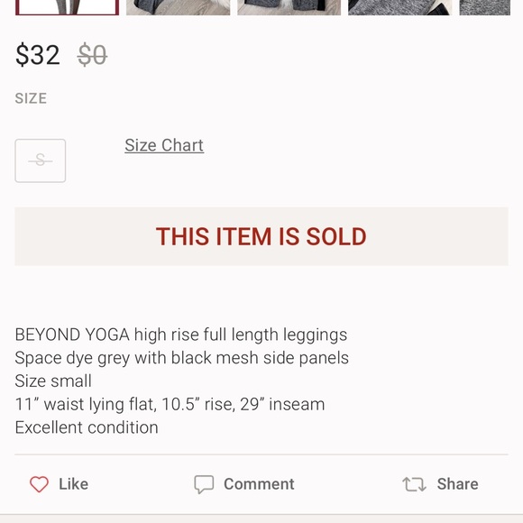 BEYOND YOGA high rise mesh panel leggings - Picture 4 of 7